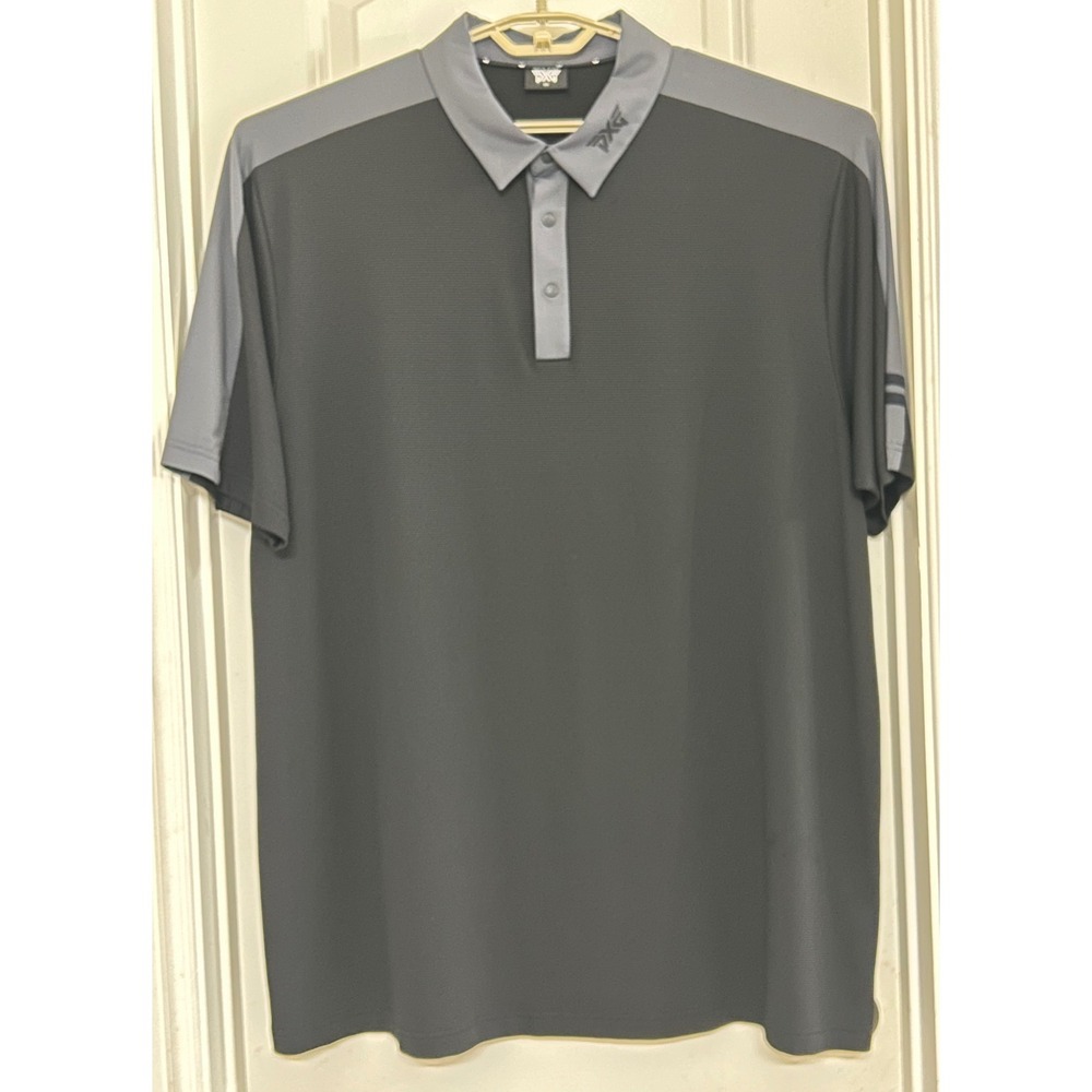 PXG Mens 2XL Golf Polo Shirt Gray Short Sleeve Athletic Training‎